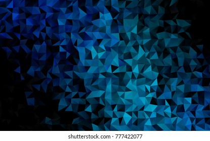 Light BLUE vector abstract polygonal template. Colorful abstract illustration with gradient. The textured pattern can be used for background.
