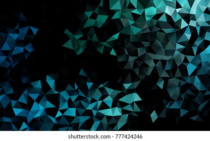 Light BLUE vector abstract polygonal background. Glitter abstract illustration with an elegant design. Brand-new design for your business.