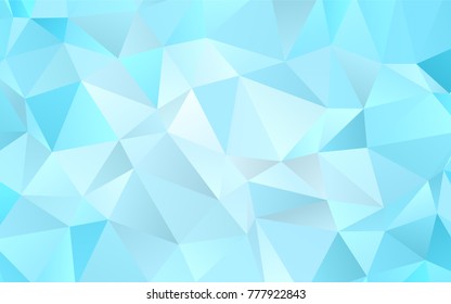 Light BLUE vector abstract polygonal background. Geometric illustration in Origami style with gradient.  A new texture for your design.