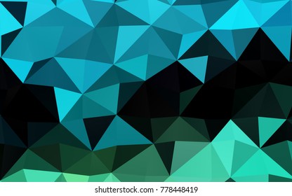 Light BLUE vector abstract polygonal pattern. A sample with polygonal shapes. The template can be used as a background for cell phones.