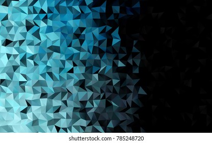 Light BLUE vector abstract polygonal background. Shining colored illustration in a brand-new style. The best triangular design for your business.