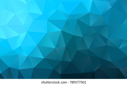 Light BLUE vector abstract polygonal background. A vague abstract illustration with gradient. The textured pattern can be used for background.