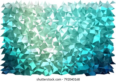 Light BLUE vector abstract polygonal background. Creative illustration in halftone style with gradient. A completely new template for your business design.