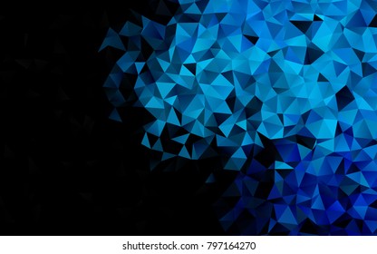 Light BLUE vector abstract polygonal background. An elegant bright illustration with gradient. A completely new design for your business.