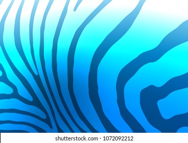 Light BLUE vector abstract stripe doodle background. A vague abstract illustration with doodles in Indian style. Brand-new design for your business.