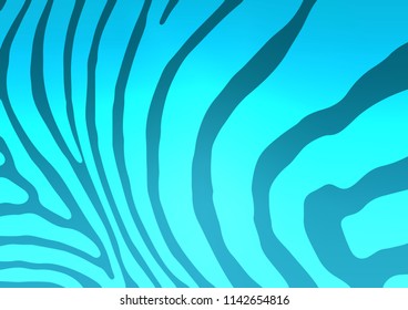 Light BLUE vector abstract striped doodle template. An elegant bright illustration with lines in Natural style. Brand-new design for your business.