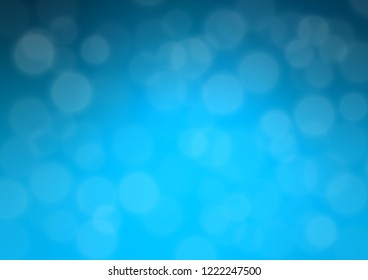 Light BLUE vector abstract template. A completely new color illustration in a bokeh style. The best blurred design for your business.