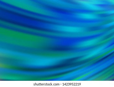 Light BLUE vector abstract template. Glitter abstract illustration with an elegant design. A completely new design for your business.