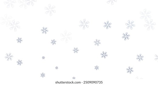 Light blue vector abstract template with leaves. Decorative illustration with doodles on abstract template. Brand new business design.