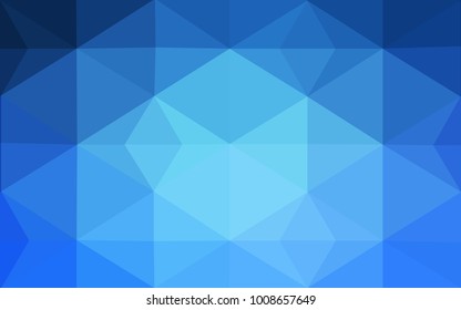 Light BLUE vector abstract textured polygonal background. Blurry triangle design. Pattern can be used for background.
