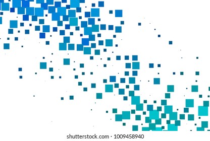 Light BLUE vector abstract textured polygonal background. Blurry rectangular design. The pattern with repeating rectangles can be used for background.