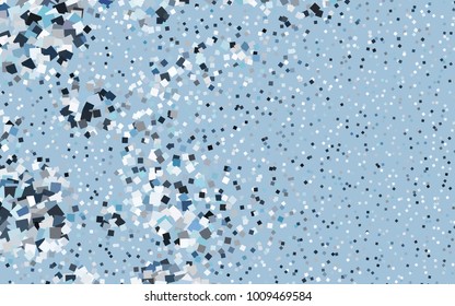Light BLUE vector abstract textured polygonal background. Blurry rectangular design. The pattern with repeating rectangles can be used for background.