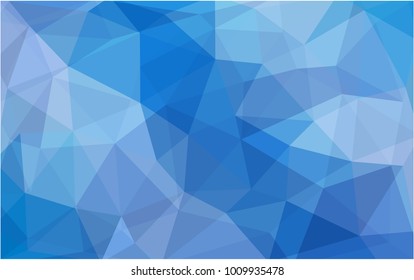 Light BLUE vector abstract textured polygonal background. Blurry triangle design. Pattern can be used for background.