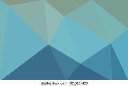Light BLUE vector abstract textured polygonal background. Blurry triangle design. Pattern can be used for background.