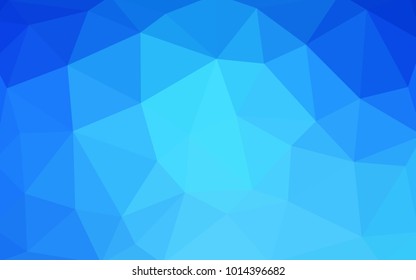 Light BLUE vector abstract textured polygonal background. Blurry triangle design. Pattern can be used for background.