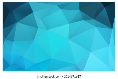 Light BLUE vector abstract textured polygonal background. Blurry triangle design. Pattern can be used for background.