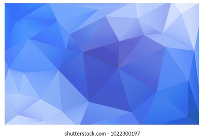 Light BLUE vector abstract textured polygonal background. Blurry triangle design. Pattern can be used for background.