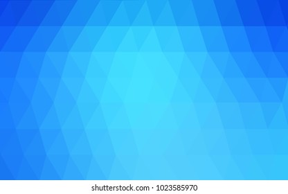 Light BLUE vector abstract textured polygonal background. Blurry triangle design. Pattern can be used for background.