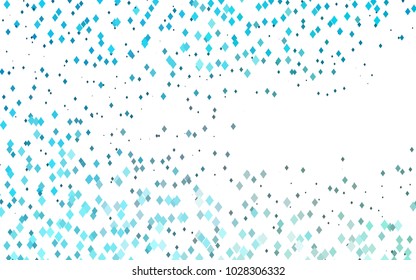 Light BLUE vector abstract textured polygonal background. Blurry rectangular design. The pattern with repeating rectangles can be used for background.