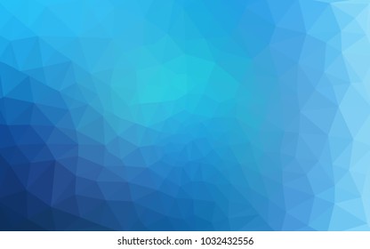 Light BLUE vector abstract textured polygonal background. Blurry triangle design. Pattern can be used for background.