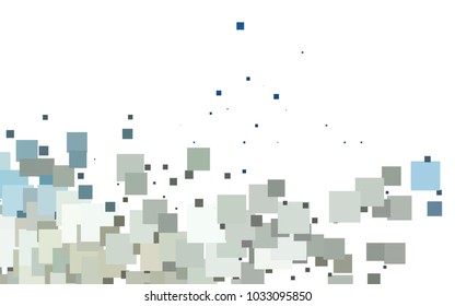 Light BLUE vector abstract textured polygonal background. Blurry rectangular design. The pattern with repeating rectangles can be used for background.