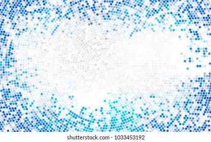 Light BLUE vector abstract textured polygonal background. Blurry rectangular design. The pattern with repeating rectangles can be used for background.