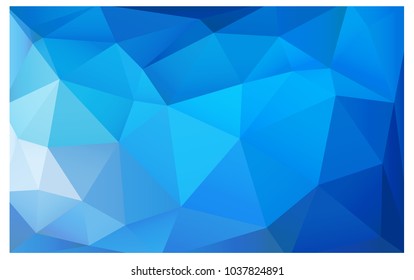 Light BLUE vector abstract textured polygonal background. Blurry triangle design. Pattern can be used for background.