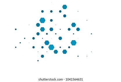 Light BLUE vector abstract textured polygonal background. Brand-new blurry hexagonal design. Pattern can be used for background.