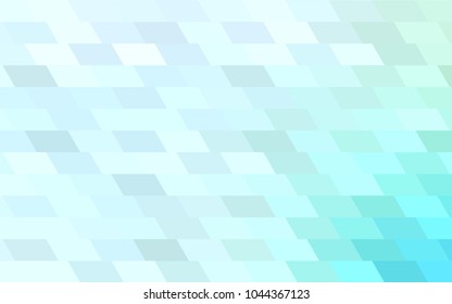 Light BLUE vector abstract textured polygonal background. Blurry rectangular design. The pattern with repeating rectangles can be used for background.
