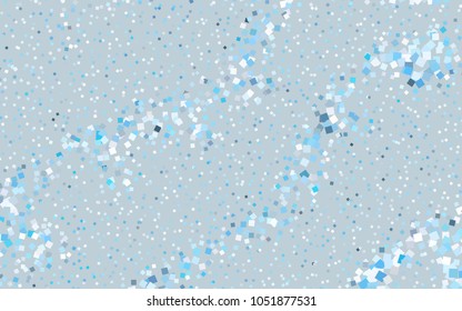 Light BLUE vector abstract textured polygonal background. Blurry rectangular design. The pattern with repeating rectangles can be used for background.