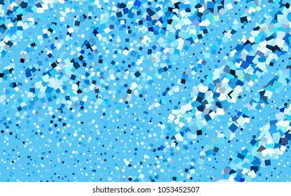 Light BLUE vector abstract textured polygonal background. Blurry rectangular design. The pattern with repeating rectangles can be used for background.
