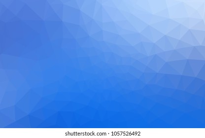 Light BLUE vector abstract textured polygonal background. Blurry triangle design. Pattern can be used for background.