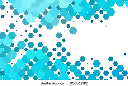 Light BLUE vector abstract textured polygonal background. Brand-new blurry hexagonal design. Pattern can be used for background.