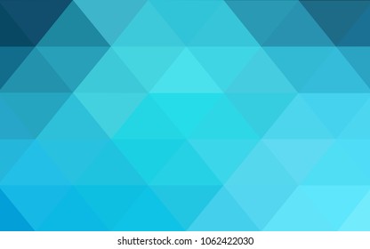 Light BLUE vector abstract textured polygonal background. Blurry triangle design. Pattern can be used for background.