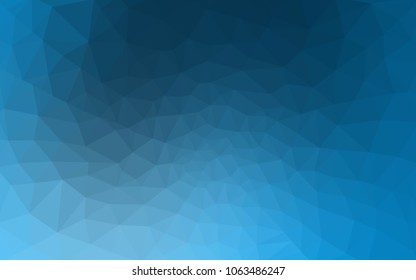 Light BLUE vector abstract textured polygonal background. Blurry triangle design. Pattern can be used for background.