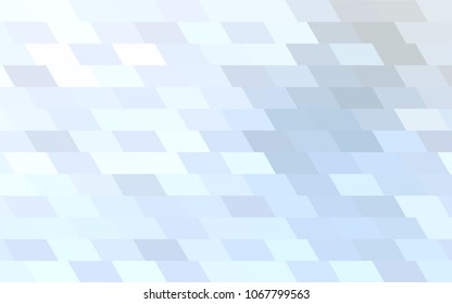 Light BLUE vector abstract textured polygonal background. Blurry rectangular design. The pattern with repeating rectangles can be used for background.