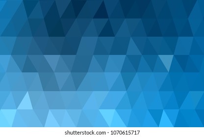 Light BLUE vector abstract textured polygonal background. Blurry triangle design. Pattern can be used for background.