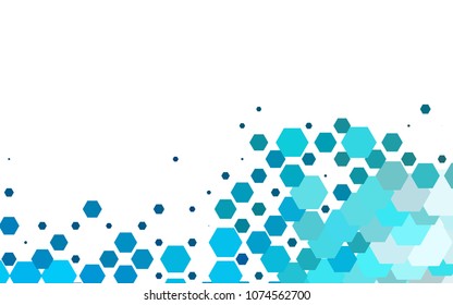 Light BLUE vector abstract textured polygonal background. Brand-new blurry hexagonal design. Pattern can be used for background.