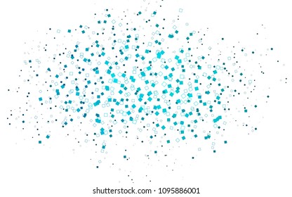 Light BLUE vector abstract textured polygonal background. Blurry rectangular design. The pattern with repeating rectangles can be used for background.