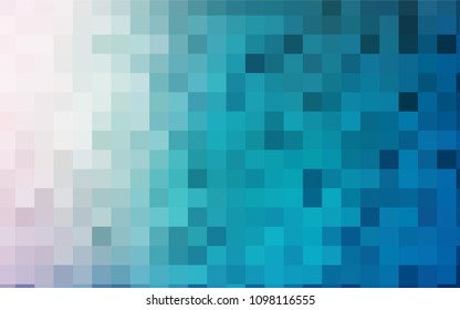 Light BLUE vector abstract textured polygonal background. Blurry rectangular design. The pattern with repeating rectangles can be used for background.