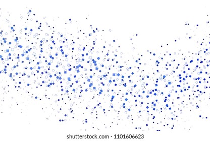 Light BLUE vector abstract textured polygonal background. Blurry rectangular design. The pattern with repeating rectangles can be used for background.