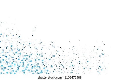 Light BLUE vector abstract textured polygonal background. Blurry rectangular design. The pattern with repeating rectangles can be used for background.