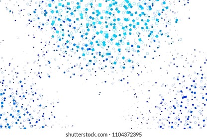 Light BLUE vector abstract textured polygonal background. Blurry rectangular design. The pattern with repeating rectangles can be used for background.