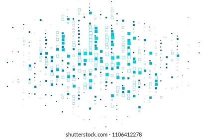 Light BLUE vector abstract textured polygonal background. Blurry rectangular design. The pattern with repeating rectangles can be used for background.