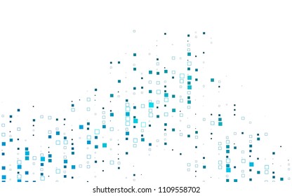 Light BLUE vector abstract textured polygonal background. Blurry rectangular design. The pattern with repeating rectangles can be used for background.