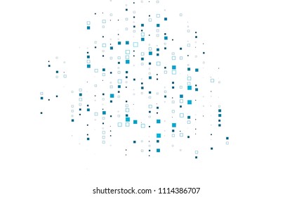 Light BLUE vector abstract textured polygonal background. Blurry rectangular design. The pattern with repeating rectangles can be used for background.