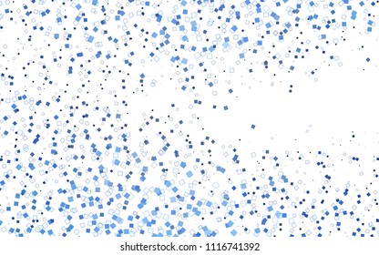 Light BLUE vector abstract textured polygonal background. Blurry rectangular design. The pattern with repeating rectangles can be used for background.