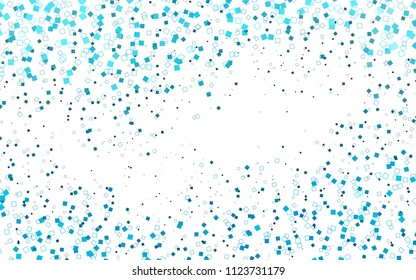 Light BLUE vector abstract textured polygonal background. Blurry rectangular design. The pattern with repeating rectangles can be used for background.