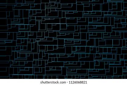 Light BLUE vector abstract textured polygonal background. Blurry rectangular design. The pattern with repeating rectangles can be used for background.