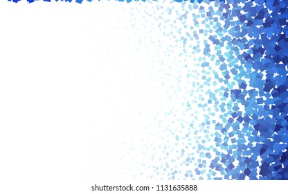 Light BLUE vector abstract textured polygonal background. Blurry rectangular design. The pattern with repeating rectangles can be used for background.